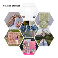Promise OEM Silk Flower Runner Factory Tapis d'allée florale artificielle en gros Longueur personnalisée pour la décoration de mariages et de galas