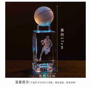 थोक खेल खिलाड़ी ट्राफियां कप क्रिस्टल ग्लास बास्केटबॉल ट्रॉफी स्पोर्ट्स ट्रॉफी - Product Image 2