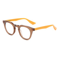 MS SA218 Monturas de Gafas Redondas Unisex Personalizadas con Filtro de Luz Azul, Gafas 2026 para Mujer, Monturas Ópticas de Acetato de Diseño