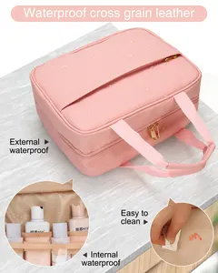 Kanca aksesuarları ile özel asılı seyahat makyaj çantası organizatör hijyen kiti banyo kaliteli makyaj kozmetik çantası için Unisex