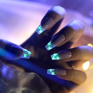 Tstory 2020 Best Selling 3D Bulk Luminous Butterfly Nail Art Stickers For Nail Supplies
