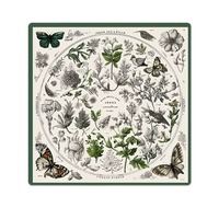 Table de Mahjong Pliante Moderne 31,5x31,5 Pouces, Motif Lanterne Florale, Matière Polyester, Design Écologique, Pour 4 Joueurs, Divertissement