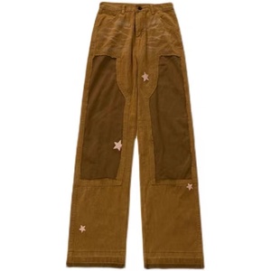 <span class=keywords><strong>Pantalones</strong></span> Rectos de Verano con Estampado Retro, 100% Algodón, Estilo Chino para <span class=keywords><strong>Mujer</strong></span>, Ajuste Holgado, Lavado, Tejido de Ganchillo, Anti-Pilling, Secado Rápido - Product Image 1