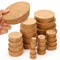 DINGYE Bouchons en liège coniques réutilisables, hermétiques, de qualité alimentaire, écologiques, multi-tailles, pour diffuseurs et cosmétiques, vente en gros