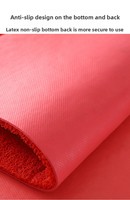 Tapis de bienvenue en boucle de style classique chinois, tapis d'entrée antidérapant lavable à la main, tapis de bain intérieur en PVC
