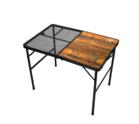 Mesa plegable para acampar, mesa de picnic portátil, mesa para exteriores con patas de aluminio