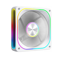 Ventilateur ARGB à surface miroir de style nouveau Wanmisle, ventilateur silencieux à synchronisation, refroidissement rapide du processeur, ventilateur pour ordinateur de jeu, fabrication sur mesure