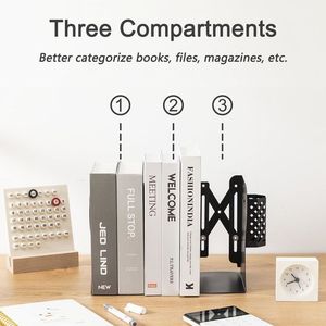 מתכוונן ספרים מתכת מתכווננת שולחן הסיטונאי מחזיק המארגן לשימוש במשרד - Product Image 4