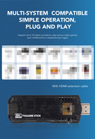 Clé de Jeu X8 Haoyu Fourniture Usine, 64 Go, Plus de 10000 Jeux avec 15 Émulateurs, Affichage 4K, Puissante Manette de Jeu Sans Fil