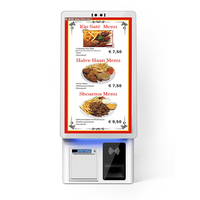 Kiosco con Panel Táctil de 21.5 Pulgadas, SDK, Lector de Códigos de Barras, Integración con Punto de Venta para Pedidos en Restaurantes, Escáner QR, Impresora de Tickets, Reconocimiento Facial