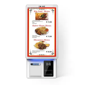 21.5 23.8 Inch Touch Panel Kiosk For Restaurant Self Order Ticket Machine