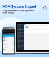 Venta al por menor móvil de mano tableta softpos NFC código QR escaneo pago pedido de alimentos lotería doble pantalla táctil Android POS máquinas