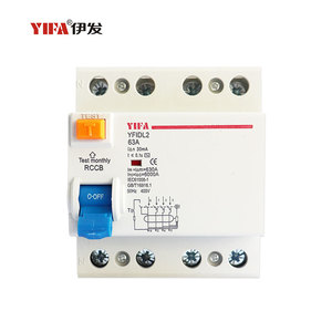 Interruptor <span class=keywords><strong>Diferencial</strong></span> RCCB YFIDL2 YIFA, Interruptor de Circuito en Miniatura, Operado por Corriente Residual, 2P CA 230V/400V 6kA 50Hz, Protección Contra Cortocircuitos - Product Image 5