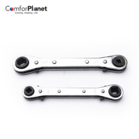 Offre Spéciale 3/16 ", 1/4" AC Outil de service Clé à cliquet pour CT-122 de réfrigération CVC Tube de cuivre Clé à cliquet en acier au carbone