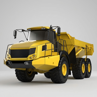 Camion benne articulé XDA45 40 tonnes, neuf, véhicule lourd 6x4, moteur diesel, norme d'émission Euro 2, transmission 6x6, direction à gauche, roues arrière