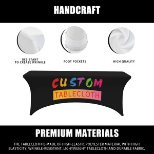 Mantel de Poliéster Antideslizante con Cinta Elástica Anular, Fijación en las Cuatro Esquinas, Ajuste Firme, Reduce el Deslizamiento, para Diversos Tipos de Mesa - Product Image 2