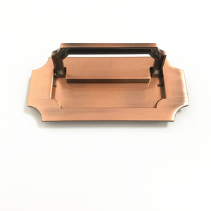 Kosin Hardware JF Handle Classic Square Box <strong>Gold</strong> and Copper Concealed Recessed Handle - Product Image 6