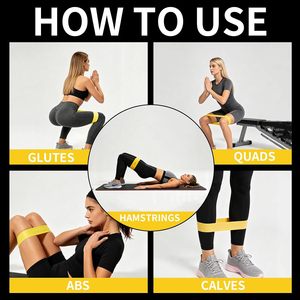 Bandes de résistance personnalisées avec logo, boucles élastiques, bandes de fitness en silicone, bandes d'exercice de yoga - Product Image 6