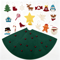 Offre Spéciale : Ensemble d'ornements en feutre – Décorations de Noël suspendues en feutre, cadeau de Noël, adorables ornements de Noël en feutre pour enfants, décorations d'arbre de Noël