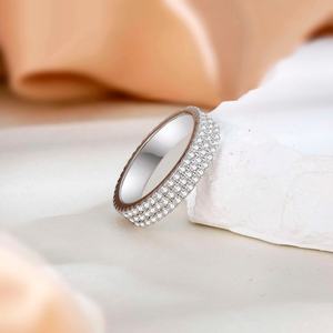 Zircon certifié CMA de haute qualité, unique, en argent sterling 925 plaqué rhodium, style hip-hop, pour fiançailles, fêtes, mariages et anniversaires - Product Image 5