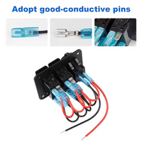 Kit de Rétrofit pour Panneau de Commande Étanche de Yacht, Panneau de Contrôle Électrique pour VR, Combinaison d'Interrupteurs pour Phares Antibrouillard de Yacht Marin