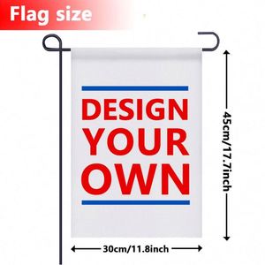Wholesale Weather Resistant Polyester Cloth with Digital Printing 12x18 Double Sided Xmas Pennant Garden <b>Flags</b> - Product Image 2