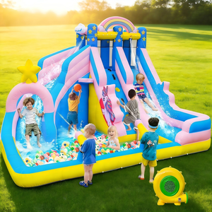 Château <span class=keywords><strong>gonflable</strong></span> Little Pony avec double toboggan et piscine pour <span class=keywords><strong>aire</strong></span> <span class=keywords><strong>de</strong></span> <span class=keywords><strong>jeux</strong></span> en plein air - Product Image 2
