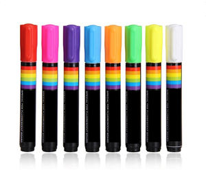 Marqueur de tableau blanc liquide à dessin personnalisé DIY, couleur, craie liquide sur verre de fenêtre - Product Image 1