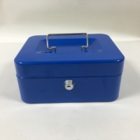 Shuaima M200-Blau 200x160x90mm Schlüsselschloss-Sicherheits-Metallkassette