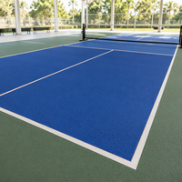 Revêtement de sol enroulable en acrylique pour terrain de pickleball extérieur, surface sportive résistante aux intempéries, sol de terrain extérieur durable