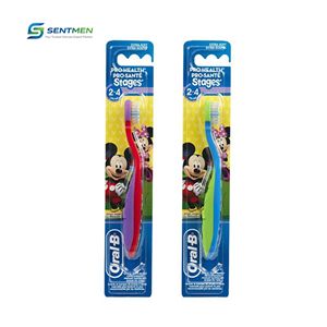 Cepillo de dientes Oral B para adultos, etapa 2, cerdas ultra suaves de carbón, blanqueador, tamaño regular, precio económico, de Vietnam. - Product Image 1