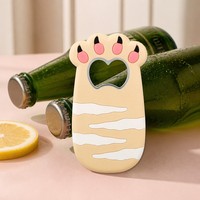 Ouvre-bouteille de bière en PVC souple 3D personnalisé OEM ODM, ouvre-boissons en métal robuste avec insert, vente en gros, cadeau