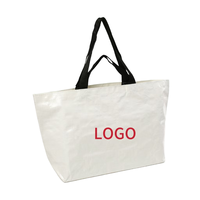 Sac de courses en PP tissé imprimé sur mesure, en forme de bateau, avec logo, pour les épiceries, les supermarchés et les campagnes promotionnelles