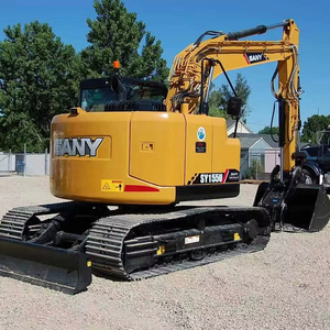 Oferta Especial: Excavadora de Orugas SY155U con Motor y Caja de Cambios de Alta Eficiencia, Cucharón de 0.63m, Potencia de 92KW, 1 Año de Garantía, Precio Económico, Excelente Estado - Product Image 1