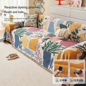 <span class=keywords><strong>Housse</strong></span> de canapé effet peinture à l'huile, style américain, luxe léger, motif mouchoir six couleurs, coussin de canapé vintage, <span class=keywords><strong>housse</strong></span> de canapé haut de gamme - Product Image 5