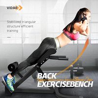 Chaise romaine réglable pour extension dorsale, banc pliable pour le bas du dos, équipement d'exercice pour les ischio-jambiers et les fessiers, entraînement à domicile sécurisé