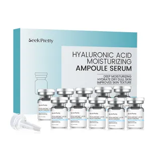 Soins de la peau végétalien, point noir visage 4d acide hyaluronique hydratant Essence mésothérapie Ampoule sérum