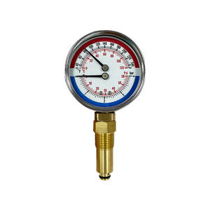AKS 63mm medidor de temperatura do aço inoxidável, montagem radial, para sistemas HVAC/caldeira/refrigeração - Product Image 1