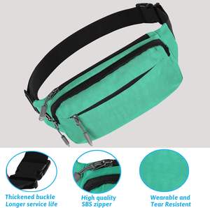 Fashion Outdoor Sports Wholesale Custom Logo Large Capacity <b>Waterproof</b> Canvas Running <b>Gym</b> Fanny Pack Waist <b>Bags</b> - Product Image 4