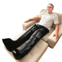 Bottes de récupération par compression avec logo personnalisé mondial avec 5 airbags OEM ODM usine Service écran LCD Type C charge masseur de jambes
