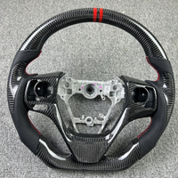 Volant sport en fibre de carbone forgée rouge, personnalisé et fait main, pour Camry Corolla Avalon 8ème génération 2018-2023