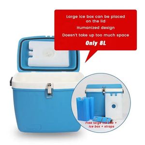Caja de transporte de vacunas veterinarias, contenedor enfriador aislado de grado médico de 12L con asa para vacunas de ganado y aves de corral - Product Image 3
