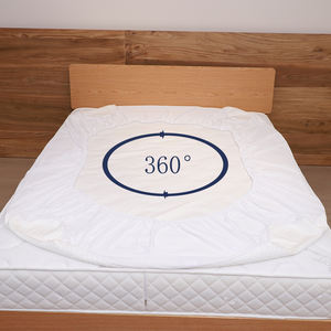 Protège-<span class=keywords><strong>matelas</strong></span> imperméable en polyester jacquard à couche d'air, 250 g/m², 100 % polyester, enduit TPU, jupe tricotée 80 g/m² - Product Image 1