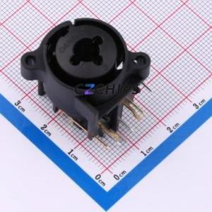 CT/PJ-13-EP XLR Connector Through hole Component (THT) Connector 7P Female Right Angle Insert 7.5A - Product Image 1