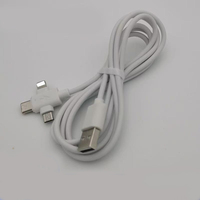 Kabel USB 3-in-1 Tipe C Micro USB Nylon 5A Pengisian Cepat Pelindung Anyaman, Harga Pabrik Murah Kualitas Terbaik untuk Ponsel Android