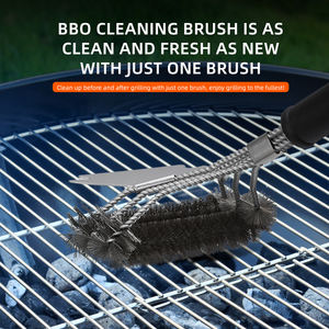 18 英寸重型长柄清洁刷，带刮刀，高品质户外烧烤炉配件，适合野营烹饪（多种款式） - Product Image 5