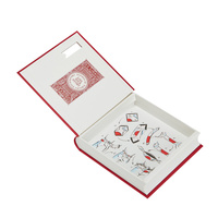 Boîte cadeau rigide magnétique personnalisée en forme de petit livre, avec logo en feuille d'or, emballage de luxe en forme de livre, style livre magnétique
