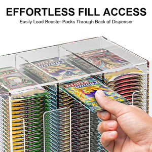 6スロットアクリルETB TCGブースターパックディスペンサーディスプレイのための底にカスタマイズされた印刷可能なロゴ。 - Product Image 4