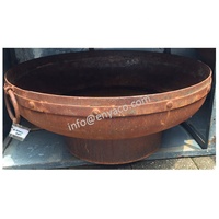 Kadai Style Corten acier robuste multifonctionnel Patio jardin eau foyer extérieur Brasero Brasero fer foyer bol