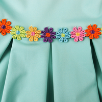 Nouvelle robe longue Abaya musulmane pour enfant avec broderies de fleurs mignonnes 2024 + Hijab, Abaya de prière islamique pour fille